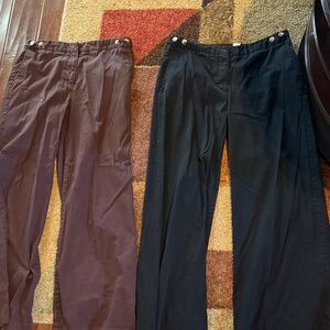 Newport News Men's Black and Brown Chinos